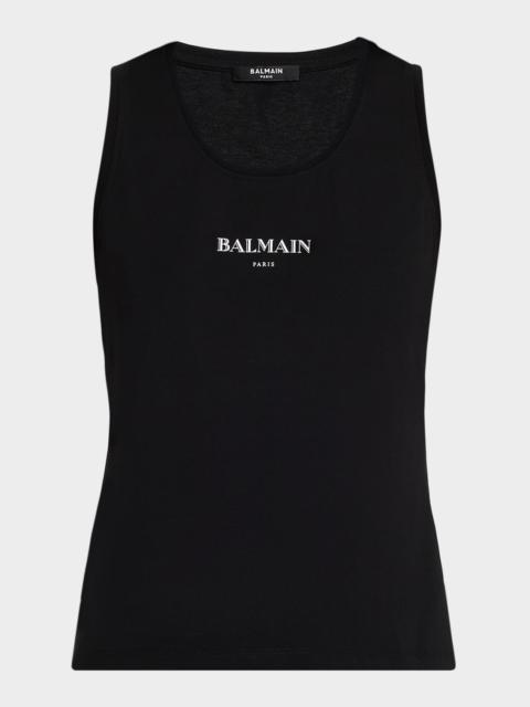 Balmain Logo Graphic Tank Top