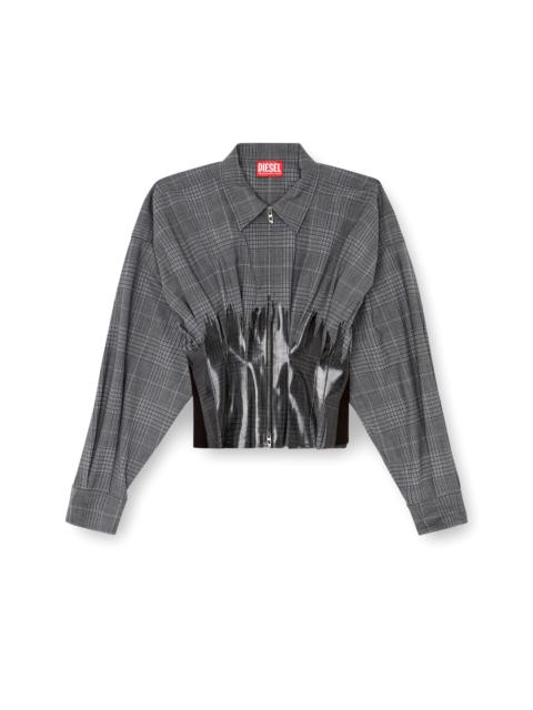 Diesel Embroidered stretch polyester blend C-Anbu shirt