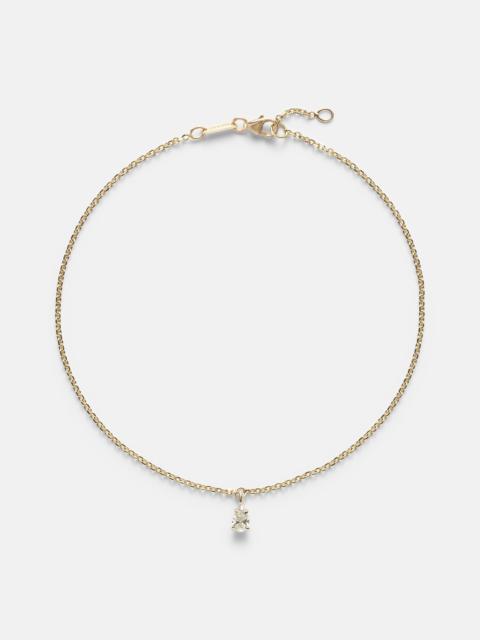 ANITA KO 18kt gold anklet with diamond