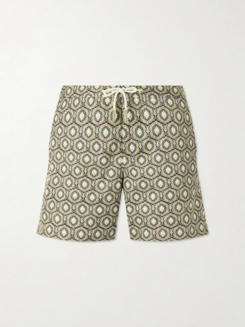 ORLEBAR BROWN Bulldog Passetto Straight-Leg Mid-Length Printed Swim Shorts