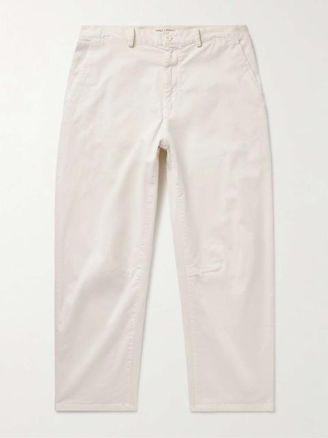 NILI LOTAN Carpenter Straight-Leg Stretch-Cotton Twill Trousers