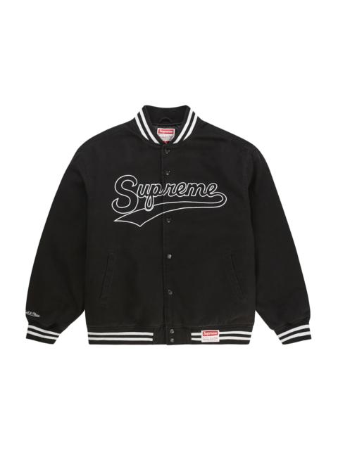Supreme Supreme 40 Acres Malcolm X Varsity Jacket Black