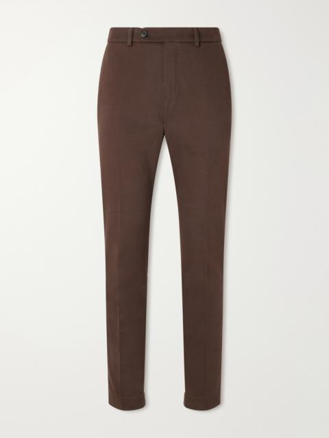 SLOWEAR Incotex Tapered Cotton-Blend Twill Trousers