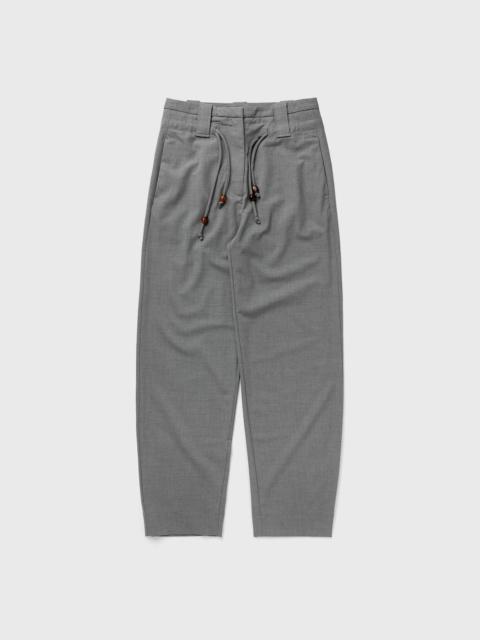 GANNI Drapey Melange Mid-High Waisted Pants