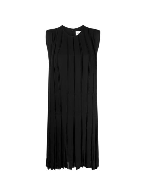 fully-pleated silk dress