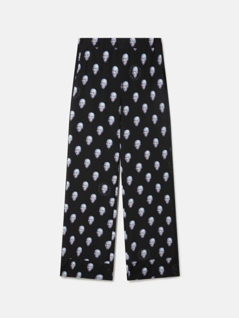Stella McCartney Sexy Robot Print Crepe de Chine Pyjama Trousers