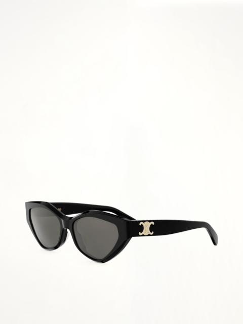 CELINE CL40323U Acetate Sunglasses in Shiny Black/Grey