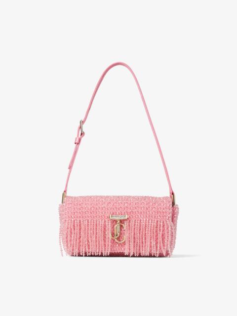 Avenue Mini Shoulder
Candy Pink Satin Mini Shoulder Bag with Crystal Fringe