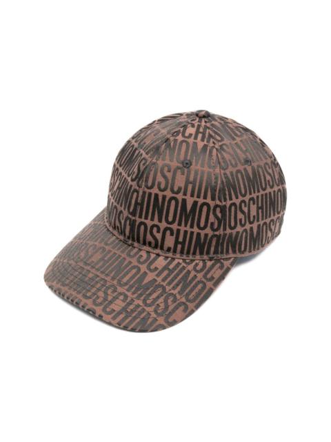 Moschino logo-jacquard motif cap