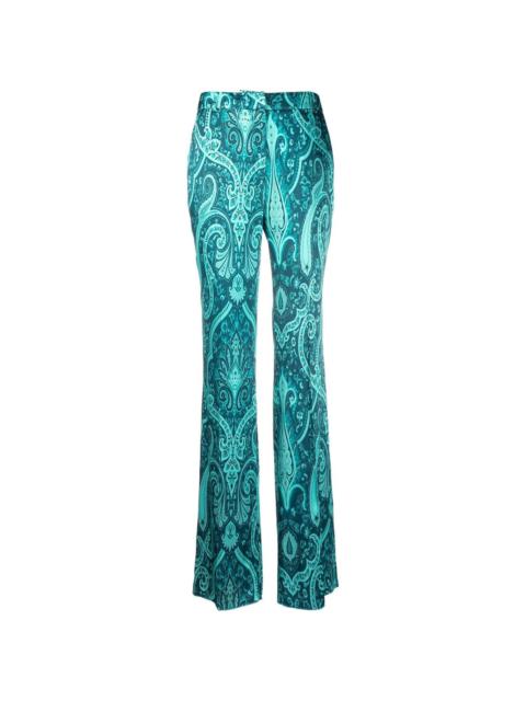 paisley-print tailored trousers