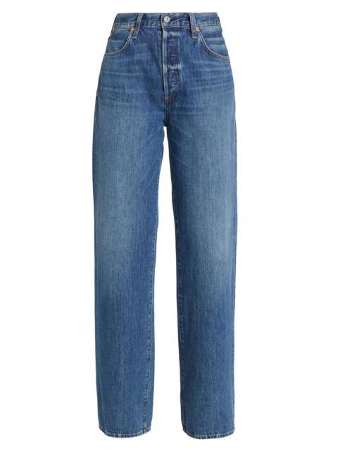 Citizens of Humanity Women's Annina High-Rise Rigid Wide-Leg Jeans - Pinnacle Indigo