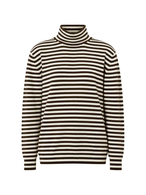 Max Mara striped roll-neck sweater