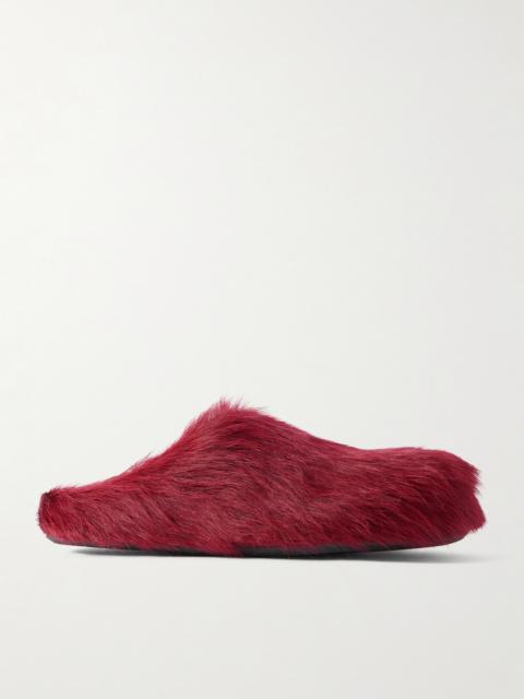 Marni Fussbett Calf Hair Clogs