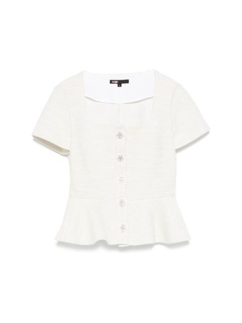 maje interwoven-design top