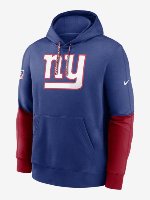 Nike New York Giants Sideline Team Issue Club Men's Nike NFL Pullover Hoodie