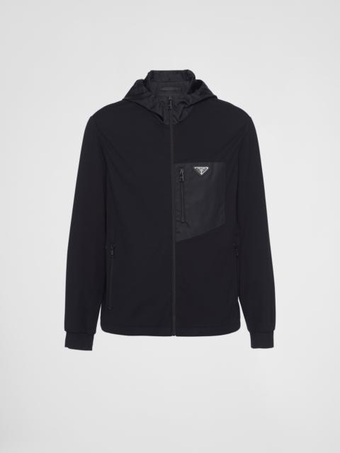 Prada Technical cotton and Re-Nylon cardigan