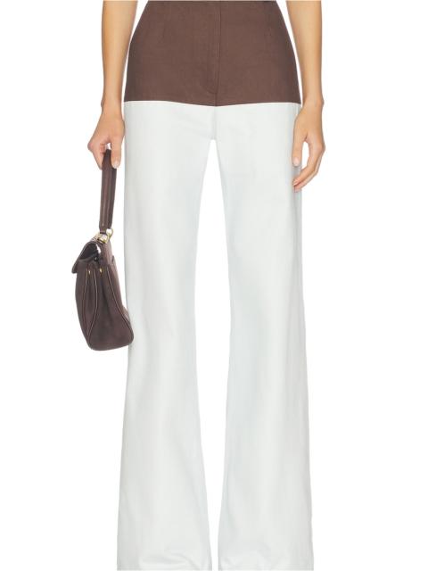 MATTHEW BRUCH High-waist Combo Jeans