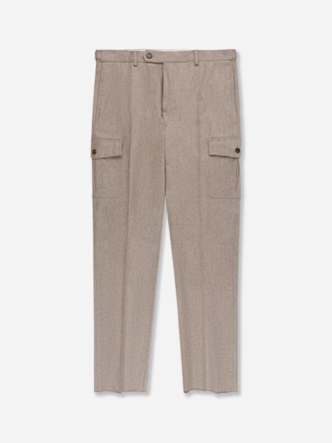 SLOWEAR Tapered-fit wool blend trousers