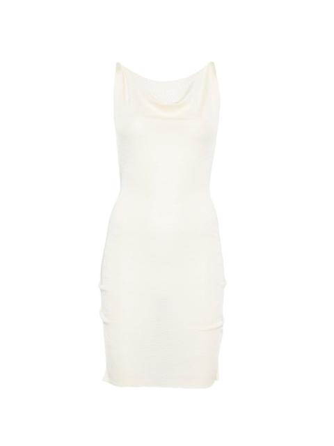 ISA BOULDER cowl-neck mini dress