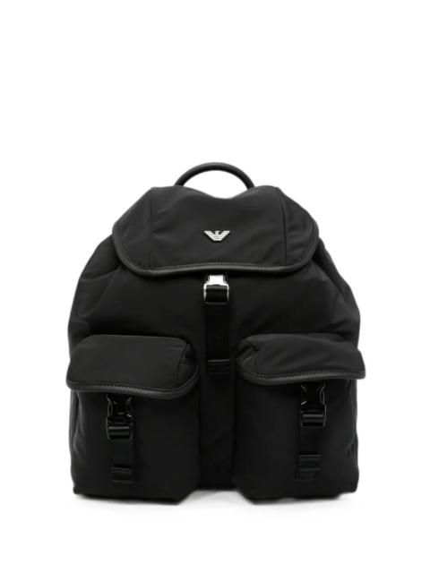 EMPORIO ARMANI Backpack Double Pocket "Black Beauty"