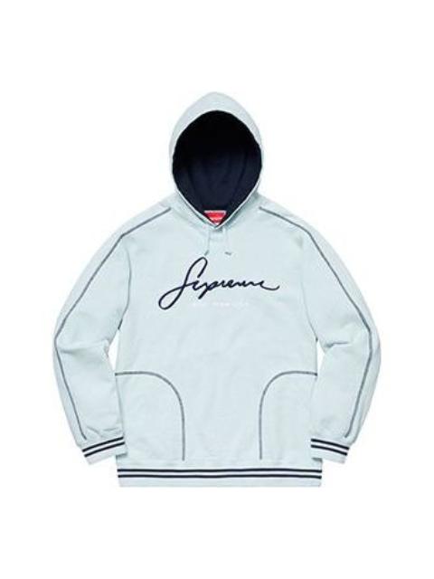 Supreme Supreme SS19 Contrast Embroidered Hooded Sweatshirt SUP-SS19-930