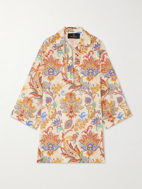 Etro Paisley-print Cotton And Silk-blend Tunic
