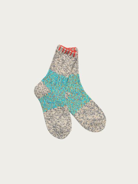 Kapital 56 Yarns Grandrelle GOGH HOBO Stick Socks - Turquoise