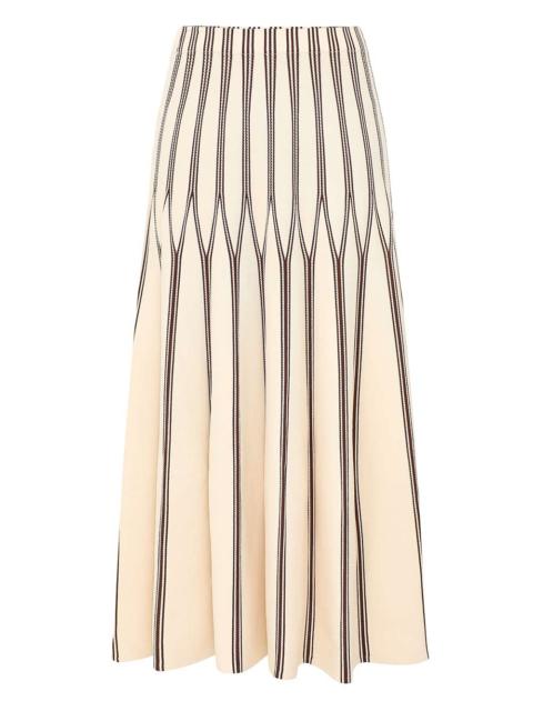 Zimmermann VALIANT STRIPED MIDI SKIRT