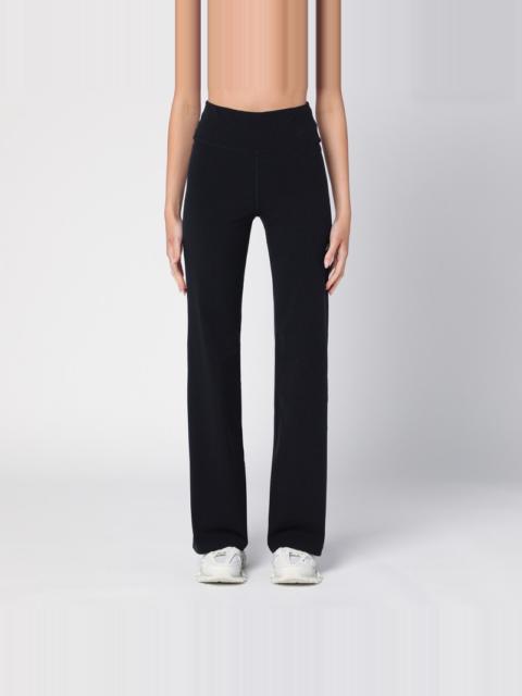 Black Activewear trousers in matt spandex