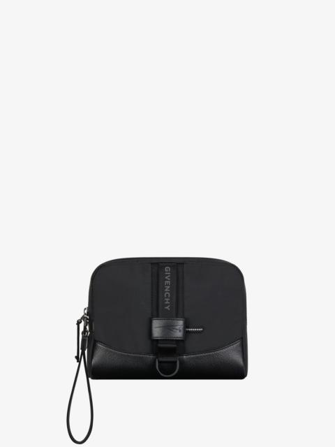 Givenchy G-TRAIL POUCH IN NYLON AND LEATHER