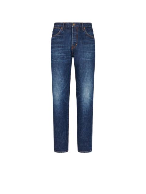 TOM FORD INDIGO SELVEDGE STANDARD FIT DENIM