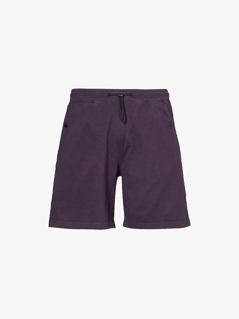 Brand-Patch Straight-Leg Regular-Fit Cotton-Jersey Shorts