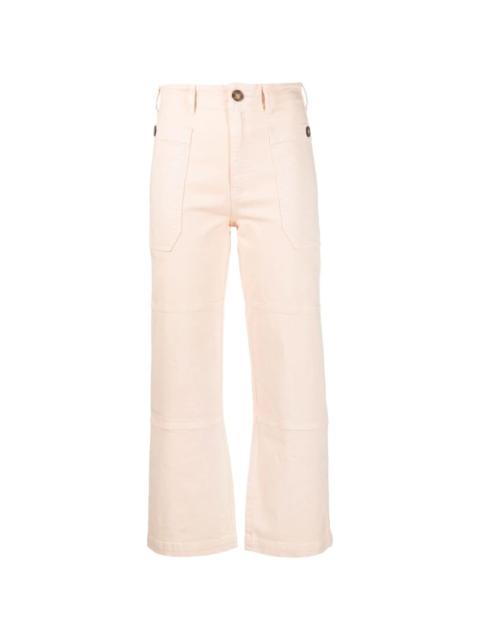 straight-leg utility trousers