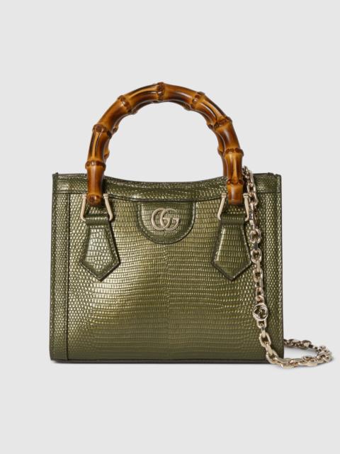 GUCCI Gucci Diana lizard small tote bag