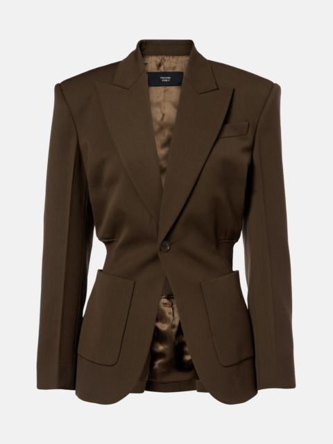 PHOEBE PHILO Kick wool twill blazer