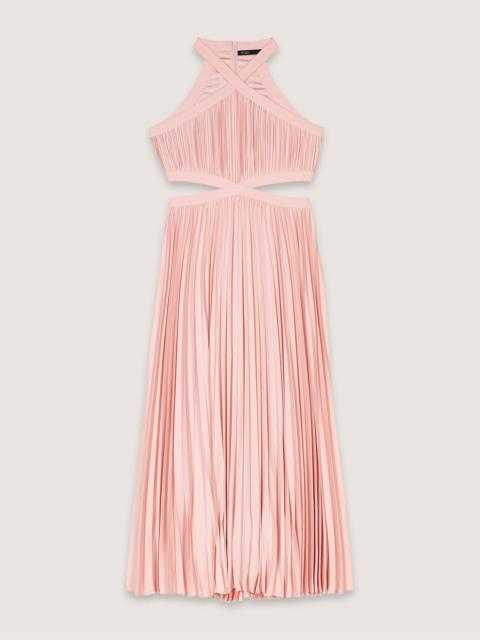 maje Pleated maxi dress