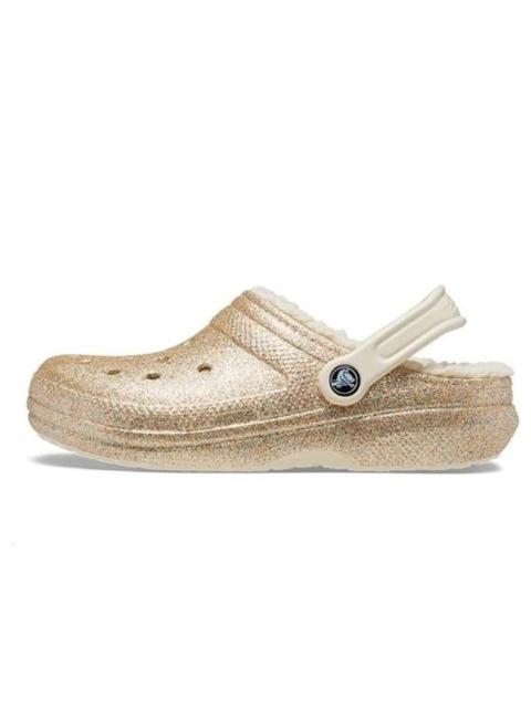crocs Crocs Classic Glitter Lined Clogs 'Gold White' 205842-93S