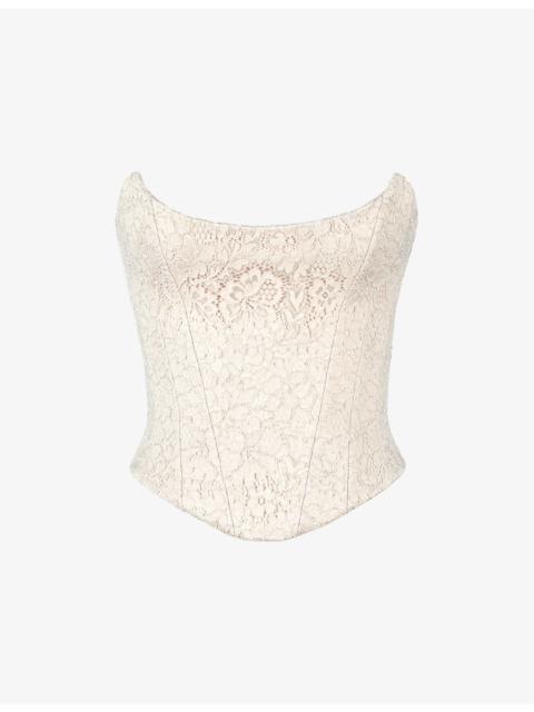 House of CB Larra Strapless Lace Corset Top