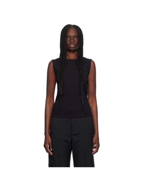 Black Crewneck Tank Top