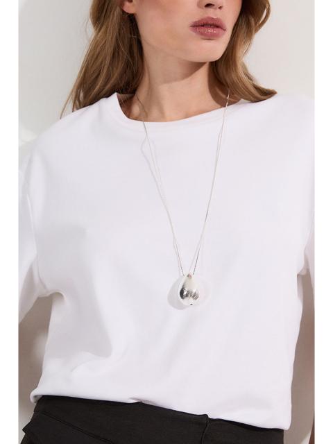 KAREN MILLEN Pearl Detail Drop Necklace
