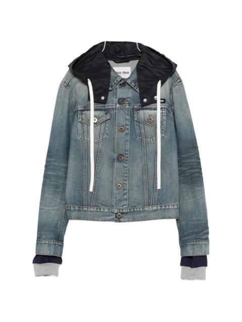 Miu Miu Miu Miu Hooded Denim Jacket
