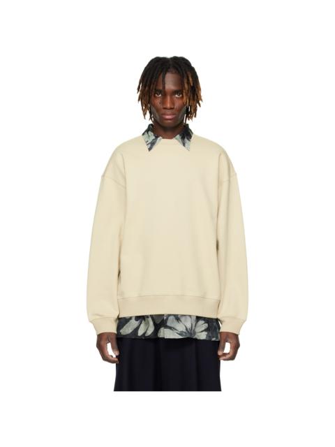 Dries Van Noten Beige Dropped Shoulders Sweatshirt