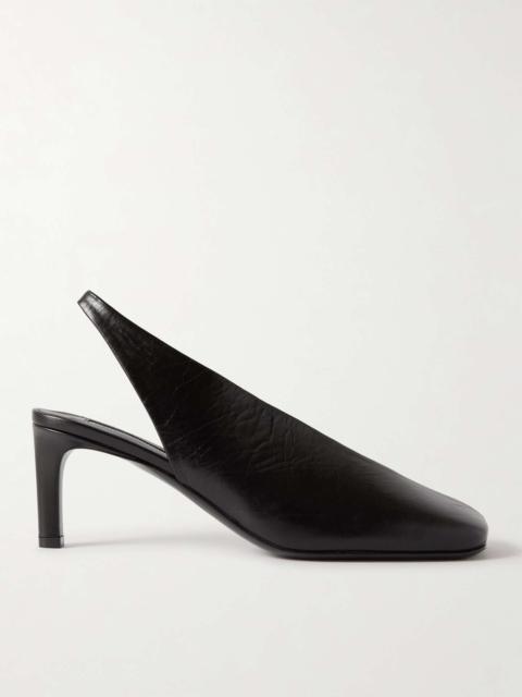 Jil Sander Leather slingback pumps