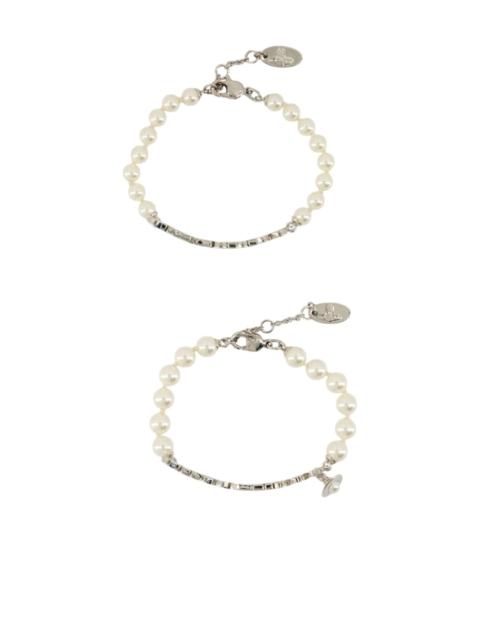 Vivienne Westwood Vivienne Westwood Pearl-embellished Logo Bracelet