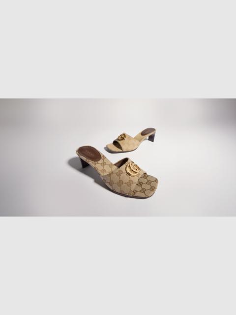 GUCCI Women's slide sandal with Double G