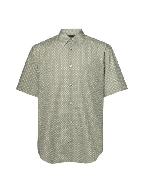 Louis Vuitton Nanogram Print Short-Sleeved Shirt