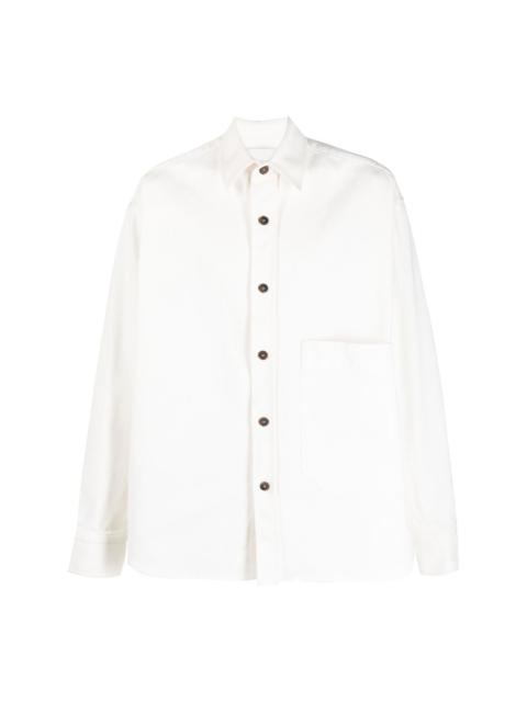 Studio Nicholson long-sleeved organic cotton shirt