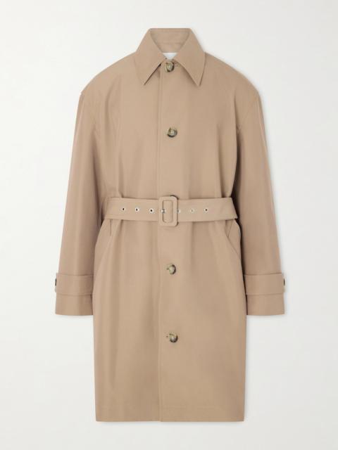 AMI Paris Belted Woven Trench Coat