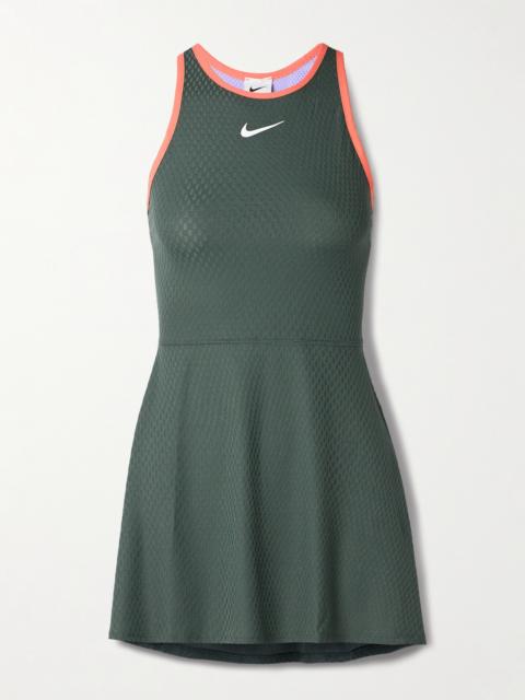 Nike Slam Mesh-paneled Dri-fit Tennis Dress