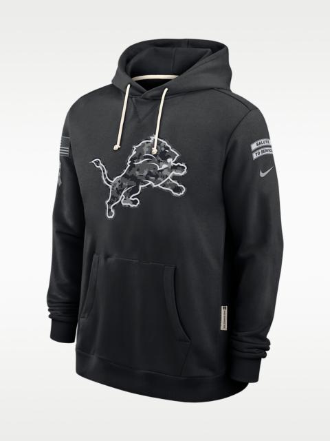 Nike Detroit Lions Salute to Service Sideline Men's Nike Dri-FIT NFL Pullover Hoodie